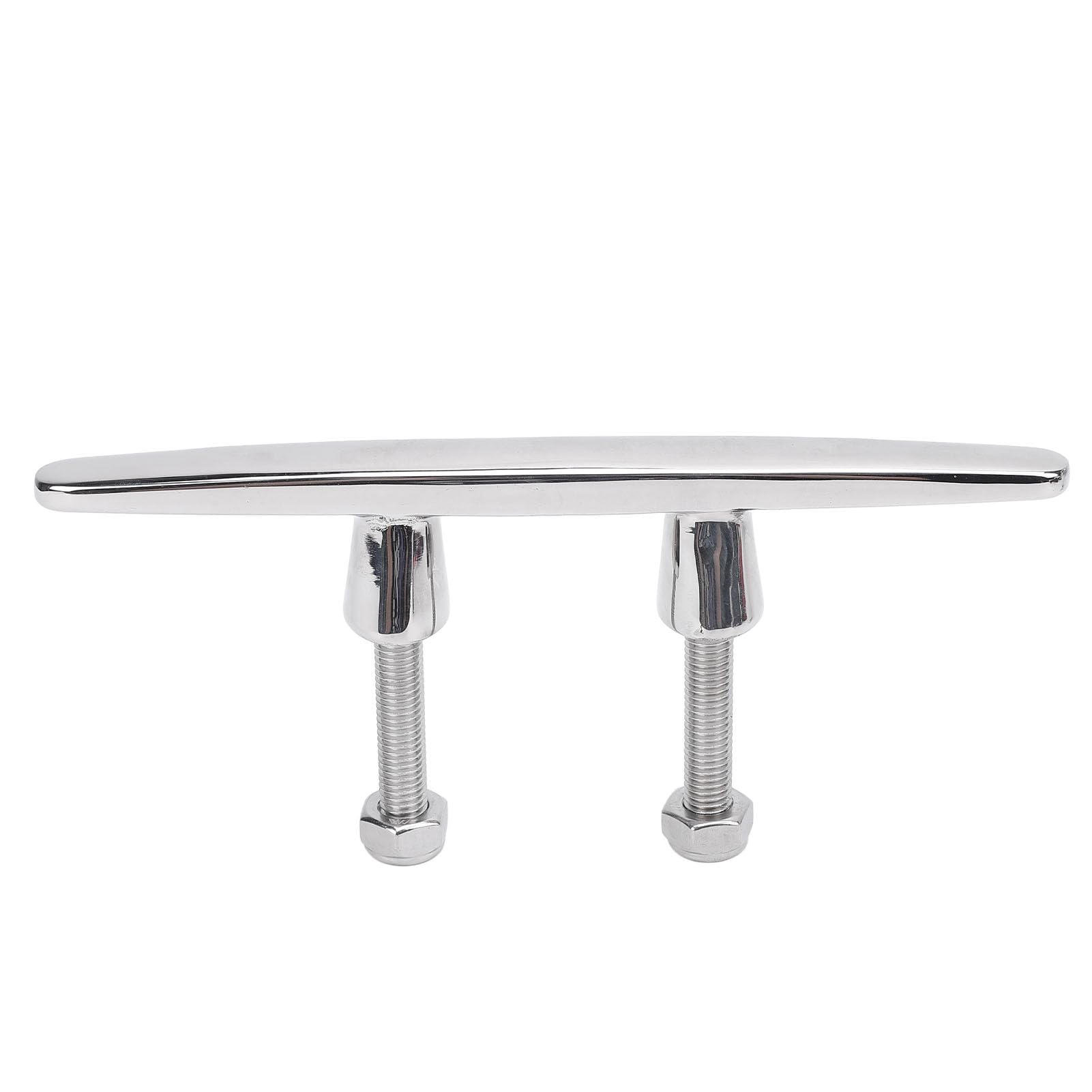 Fabater Boat Cleat, 8 Inch Pull Up Boat Cleat Stainless Steel Boat Dock Cleats Tie Down Marine Cleats for Yacht Cargo Ship Speedboat, Rope Cleat Boat Mooring Cleat, Quick Installation