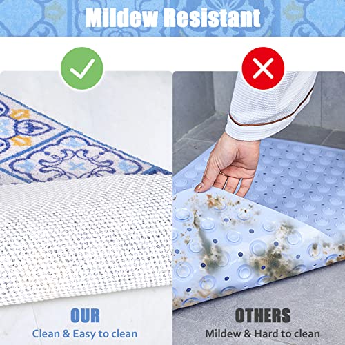 Shower Mat Non Slip, Extra Long Bath Tub Mat Non Slip Anti Mould 40x100cm - Image 3