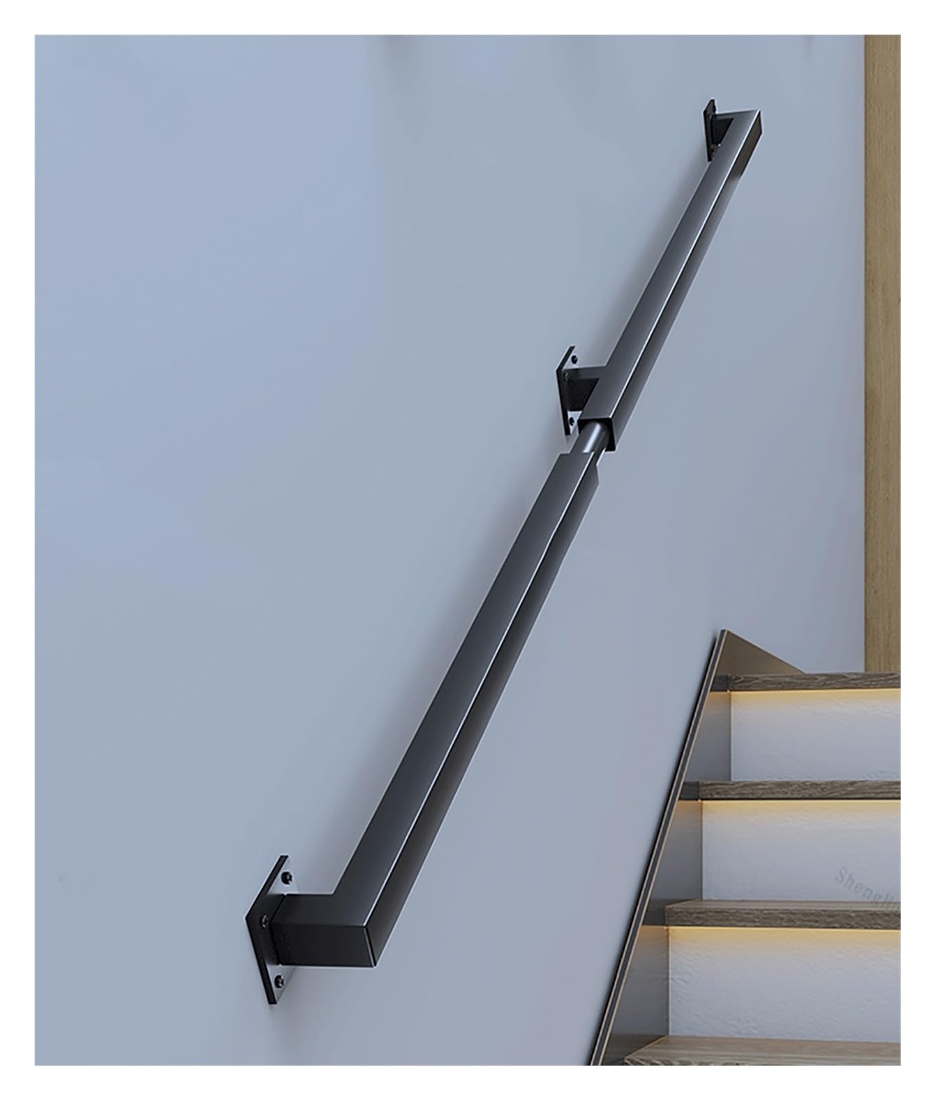 Rambarde d'escalier contre les chutes des seniors avec kit complet en fer forgé