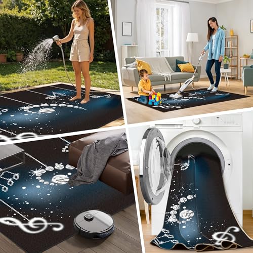 Tapis de chaise gaming 90x140cm anti-bruit et lavable