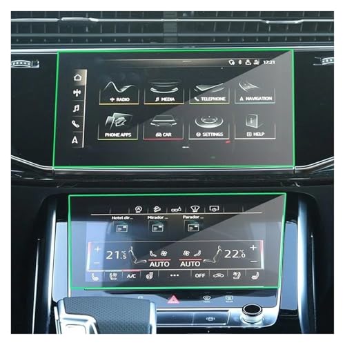 Film protection en verre trempé haute transparence pour navigation Q7 Q8 2019