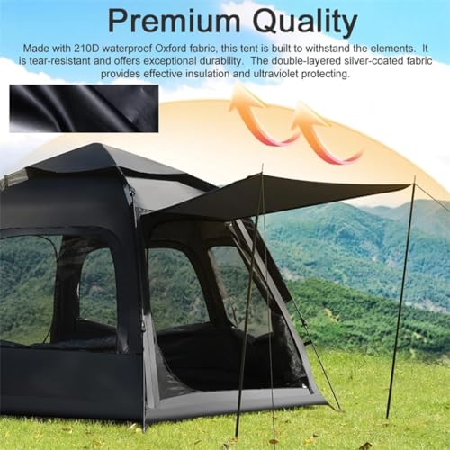 Carpa automática para camping portátil para exteriores miniatura 3