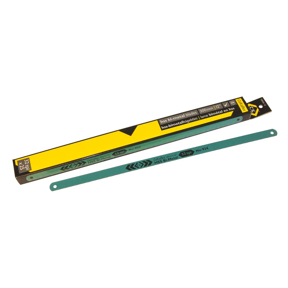 C.K T0934 12 Lame per seghetto bimetalliche HSS, confezione da 25 12" x 32 TPI