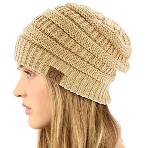 Image of Hatsandscarf CC Exclusives Solid Color Beanie Tail Hat for Adult (MB-20A)