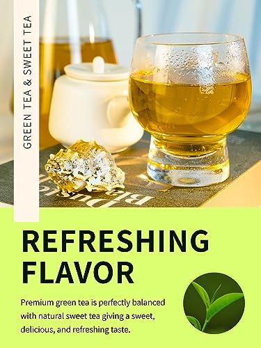 Image of TeeLux Sweet Tea Green Tea Bags, Quart-Sized Iced Tea, Zero Sugar, 30 Count