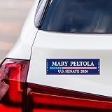 Mary Peltola for Alaska Senate 2026 Car Magnet - Vote Mary Peltola Vehicle Magnet, Alaska Senate Elections 2026 Magnet - 10" x 3"