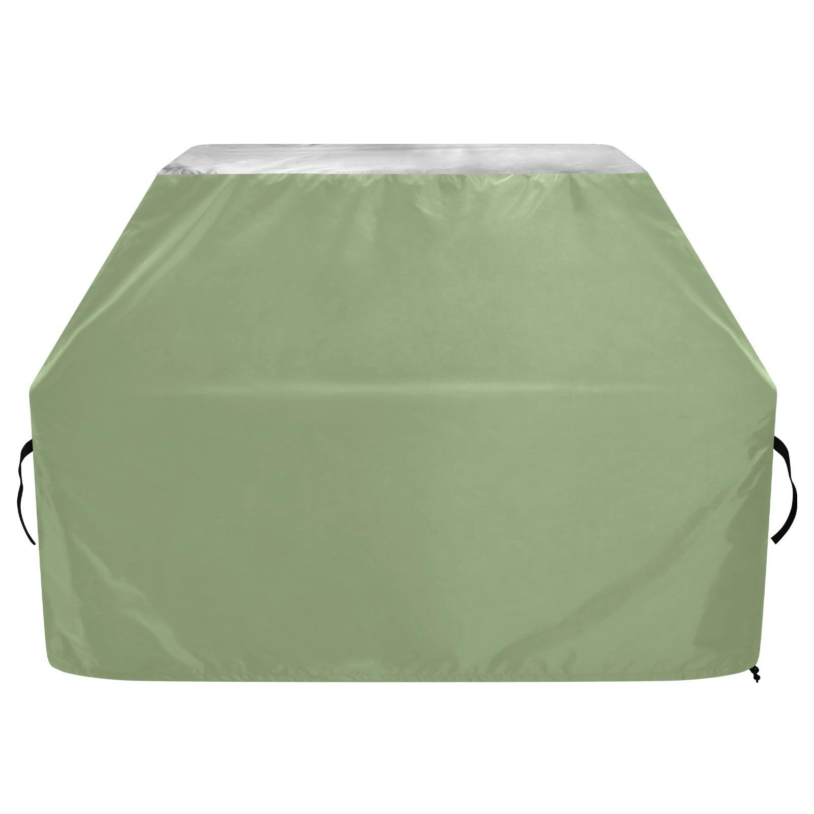Cubierta resistente para parrilla de gas impermeable verde de 65 pulgadas, cubierta de barbacoa al aire libre, resistente a la intemperie, se adapta a la mayoría de parrillas, ideal para accesorios de