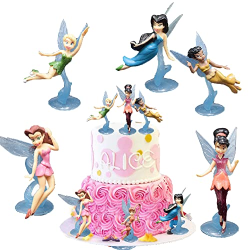 TNMV, Estatuas en Miniatura, 6 Piezas de Hadas de Flores Estatuas en Miniatura,estatuas de...