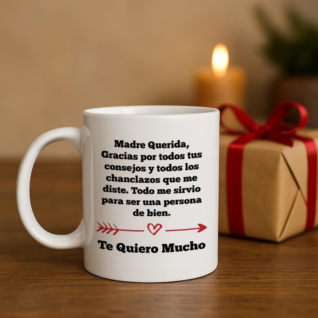 Casitika Regalos para Mama. Tazas para Cafe de Dia de Madres. Querida Madre Mug for Mothers Day in Spanish. Gifts for Latin Mom for Birthday. (11 oz White) - Image 8