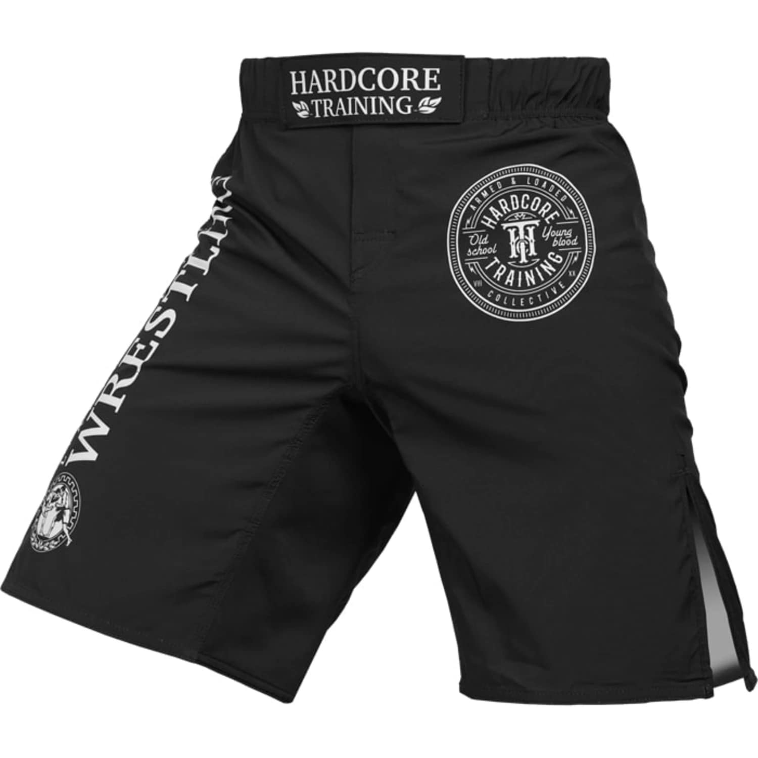 Hardcore Training Fight Shorts Wrestling Men's Uomo Pantaloncini da Combattimento Arti Marziali MMA BJJ Boxe Muay Thai Grappling Fitness No Gi
