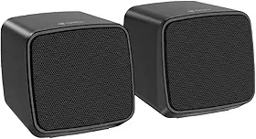 C3Tech Speaker 2.0 SP-40BK Preta conexao de audio P2 e alimentacao via USB