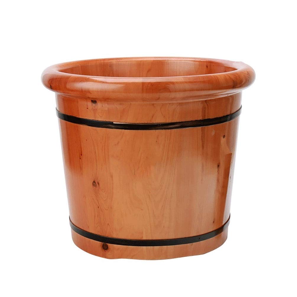 Secchio per pediluvio in legno Sauna Secchio in legno, vasca idromassaggio per pediluvio grande, spa per piedi e gambe per adulti, spa per massaggio ai piedi per la casa, pediluvio relax per pedicure