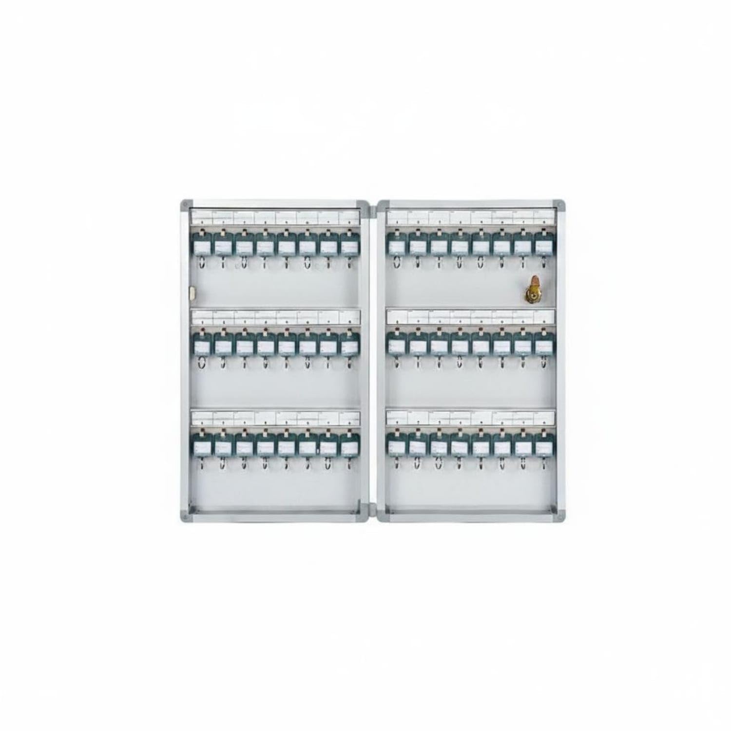 120 Key Holder Cabinet Lockable Wall Mounted Key Cabinet Powder Coated Security Storage for Hotel Personnel, Dormitory Managers, Hospital, Office, 48-Key-picture-19