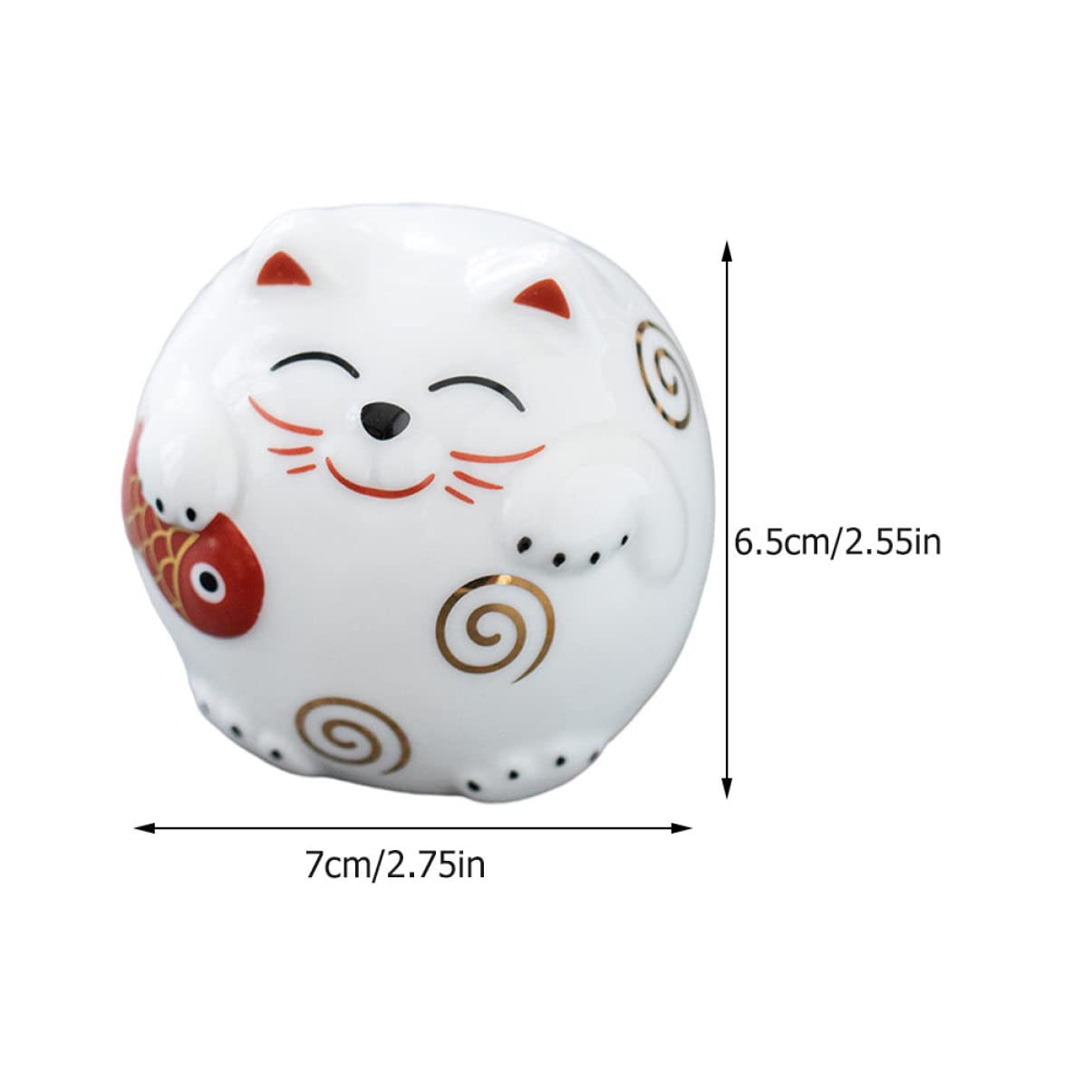 Garneck 2 Set Salvadanaio Gatto Fortunato Ragazze Salvadanaio Lavello Uffizi Simpatico Giocattoli Arredamento Casa Banca Delle Barattolo Portamonete Ceramica 2 Pezzi * 2