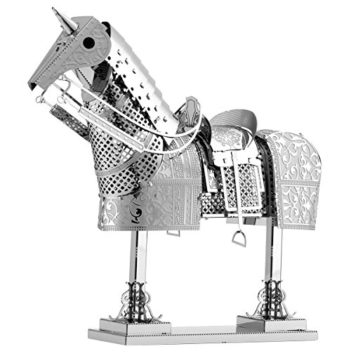 Fascinations Metal Earth 3D Metal Model Kits Armor Set of 4 - European Knight - Horse - Japanese Toyotomi - Chinese Ming