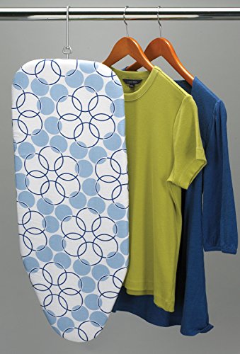 Household Essentials 122101 Small Tabletop Ironing Board With Folding Legs - Magic Rings Cover And Pad,Blue Rings #TOP3