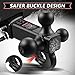 Trailer Hitch Tri Ball Mount with Hook,Fits 2” Hitch Receiver,1-7/8