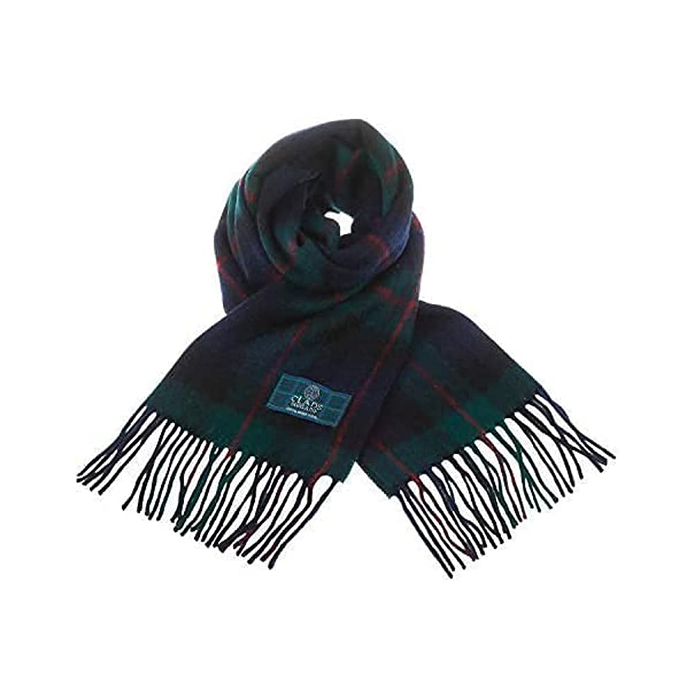 Clans Of Scotland Unisex Murray Of Atholl - 100% Pure Lambswool Scottish Clan Tartan Scarf- 100% Wool - Pure Wool Tartan Scarf - In Various Tartans - Perfect For Men And Women - 12X60 Inches