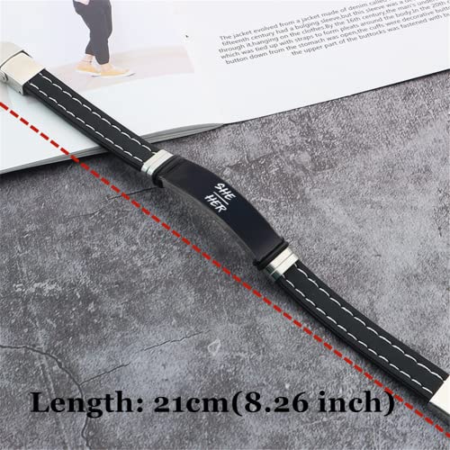 Feminine She Her Hers Gender Identity Pronouns Silicone Bracelet, Stylish Nonbinary NB Pride Genderqueer LGBTQ Wristband Bangle for Female Pronouns Jewelry,8.26 inch2