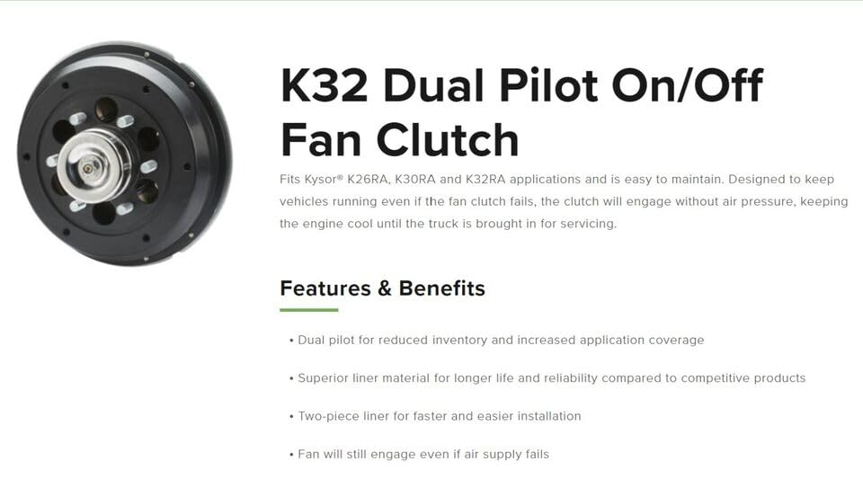 Amazon.com: OEM Original Genuine Horton Klondike K32Fan Clutch