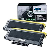 DIGITONER Compatible TN580 TN650 TN620 Toner Cartridge – TN-580 TN-650 TN-620 High Yield Toner Cartridge Replacement for Brother Laser Printer – Black [2 Pack]
