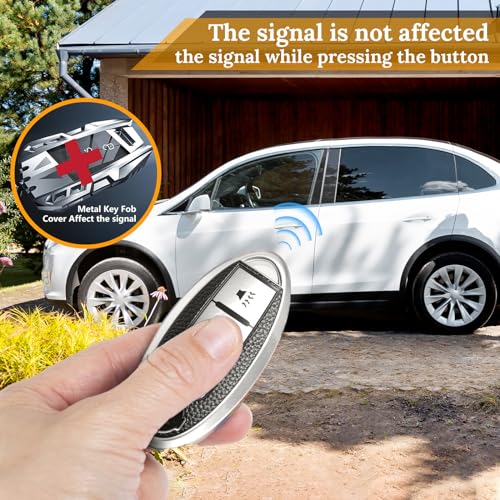 Image of for Nissan Key Fob Cover with Metal Braided Rope Keychain, Advanced Soft TPU Surface Grain Key Case for Nissan Key Shell (4 Button only) (Silver, Braided Rope)