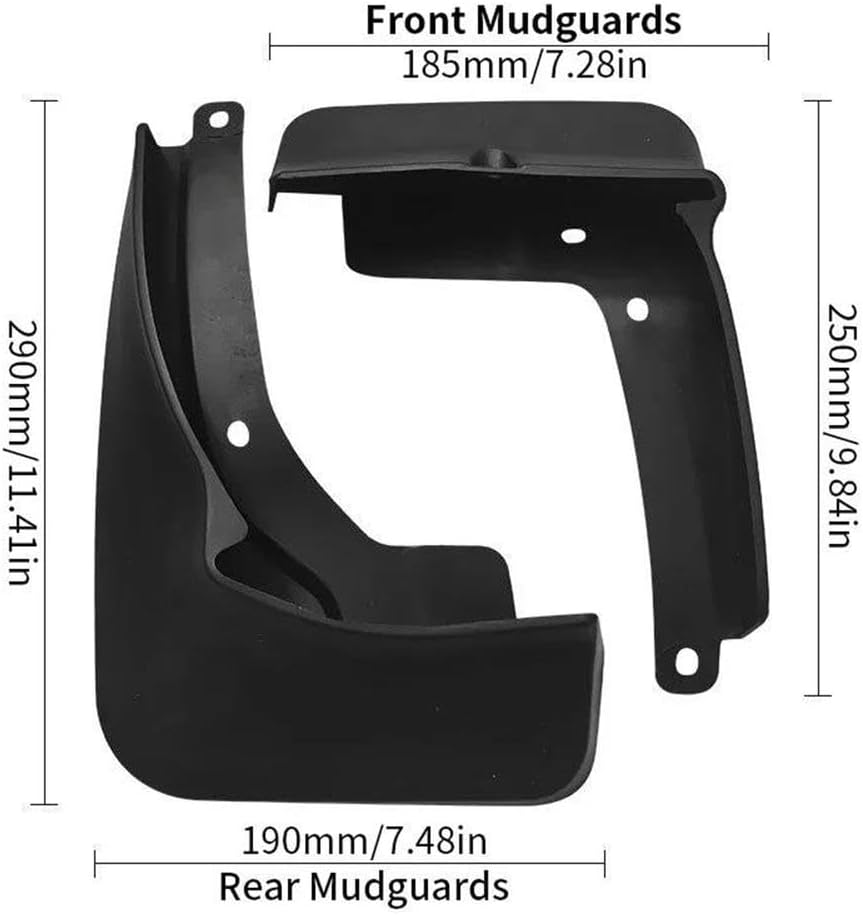 Auto Parts 4PCS For ID.3 ID3 Mudguards Rear Wheel Mud Flaps Car Modification Accessories Cover Splash Guards Mud Fenders
