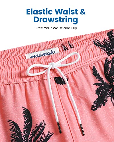 Image of maamgic 2 in 1 Mens Swim Trunks 7 Inch Swim Shorts Swim Suits Board Shorts
