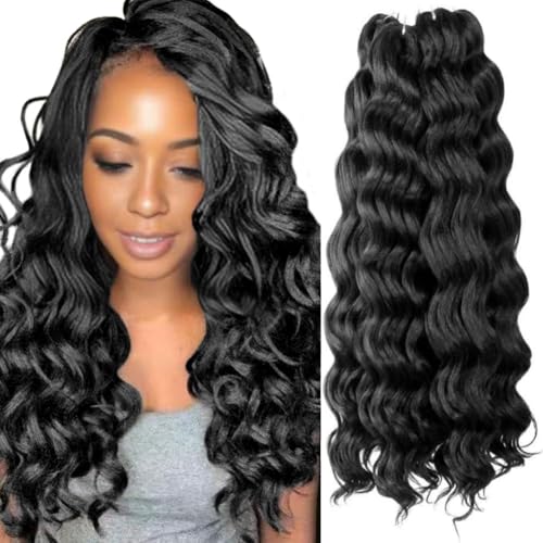 Niseyo NU Ocean Wave Crochet Hair 18 Inch 8 Packs...