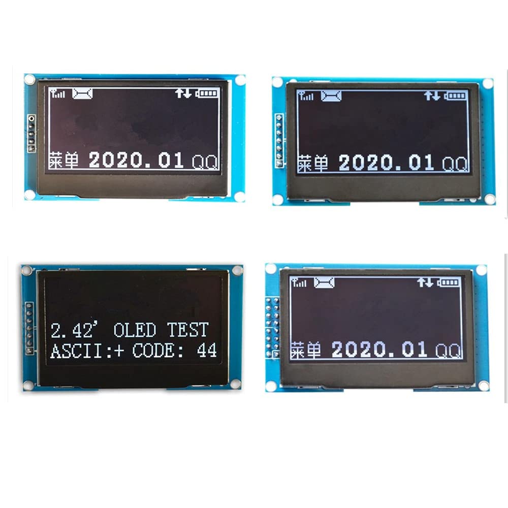 Lysee 3D Printer Parts & Accessories - 5/7/16Pin 2.42 inch OLED Display Module White/Blue/Yellow/Green 12864 LCD Screen SSD1309 - (Size: 7pin 3.3V SPI, Color: Blue)