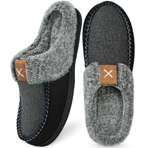 Homitem Memory Foam Fuzzy Plush Slippers
