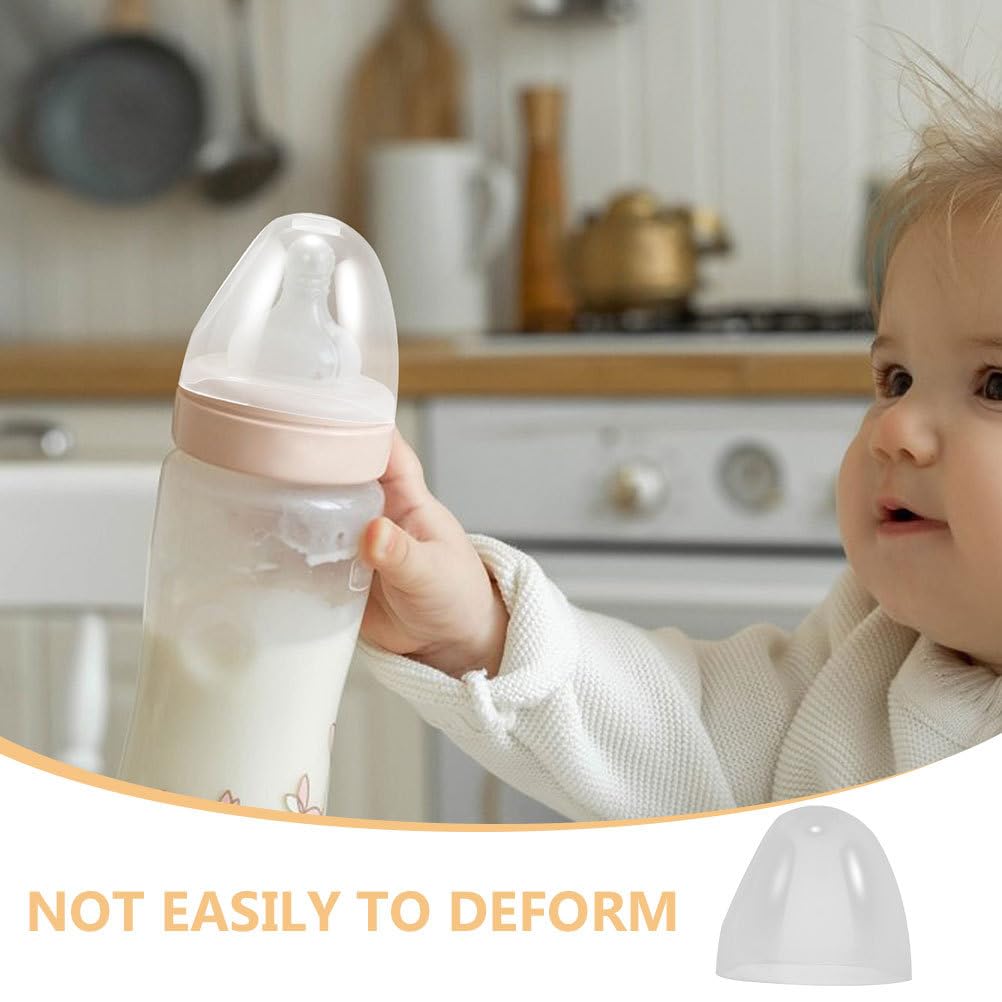 Coperchi Riutilizzabili per Tettarelle Tappo Anti-Perdita in Plastica, Tappi di Ricambio per Bottiglie del Latte a Bocca Larga, Accessori per Allattamento e Protezione Polvere