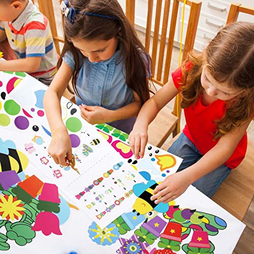 Ayfjovs 40 Pack Flowers Bug Craft Kits For Kids, Summer Crafts For Kids, Flower Butterfly Craft Insect Craft For Early Education Classroom Spring Bulletin Board Decoration, Mother's Day Crafts #TOP4