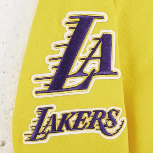 Sudadera con Capucha Pro Standard NBA Tejido Chenille Premium Amarillo Niño S 7
