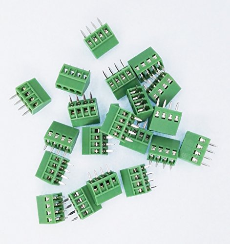 20Pcs E-Simpo® 2.54Mm 4P Pcb Screw Mount Wire Terminal Block Connector 0.1In Pitch 24-12Awg 150V6A Rated Ce Rohs (2.54Mm 4P) #TOP2