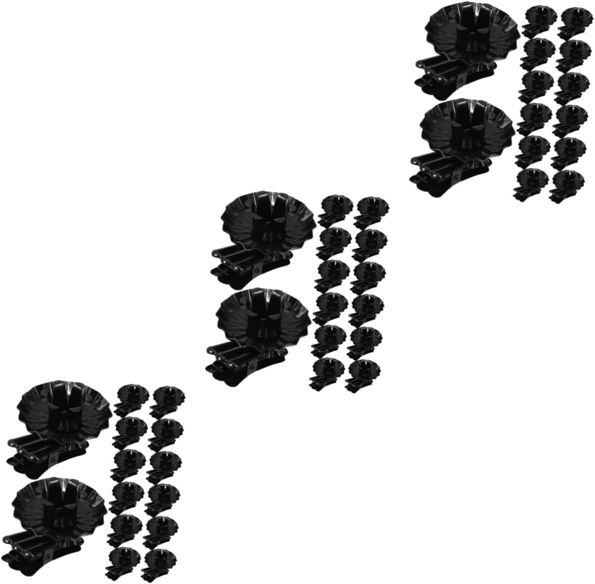 Alipis 60pcs Vintage Metal Candle Holder Clips for Christmas Tree Decoration Lightweight Iron Candle Clip Holders for Table Centerpieces and