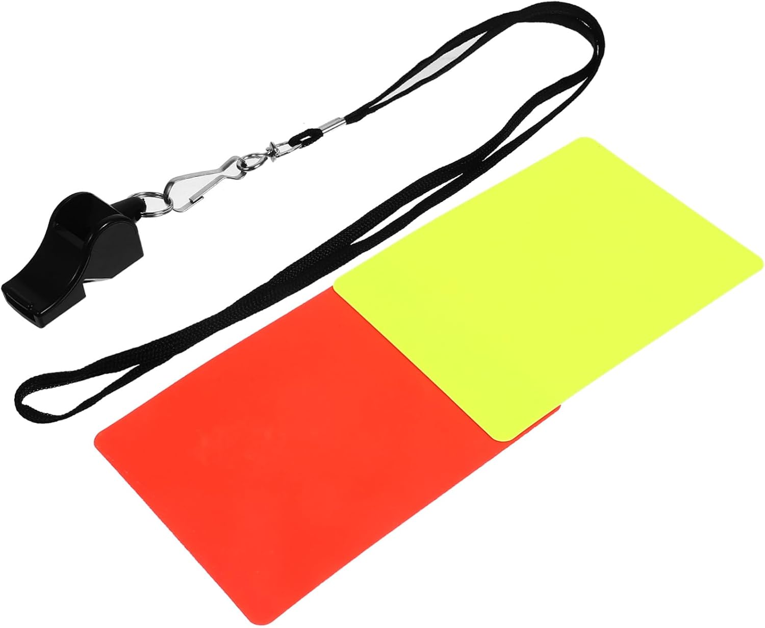 UPKOCH Referee Cards Set with Whistle for Football Match, Red Yellow