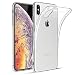 HiZiTi iPhone Xs Max Case, Thin Ultra-Slim Fit Crystal Clear Transparent Bumper Flexible TPU Phone Case Cover Compatible for iPhone Xs Max (6.5 inch) - Transparent Clear