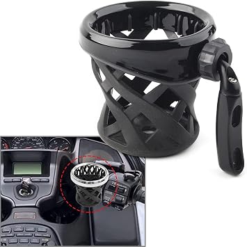 Goldwing GL1800 Motorcycle Handlebar Cup Holder Drink Mounted for Honda Gold Wing GL 1800 Trike 2001-2021 F6B 2013-21 Black