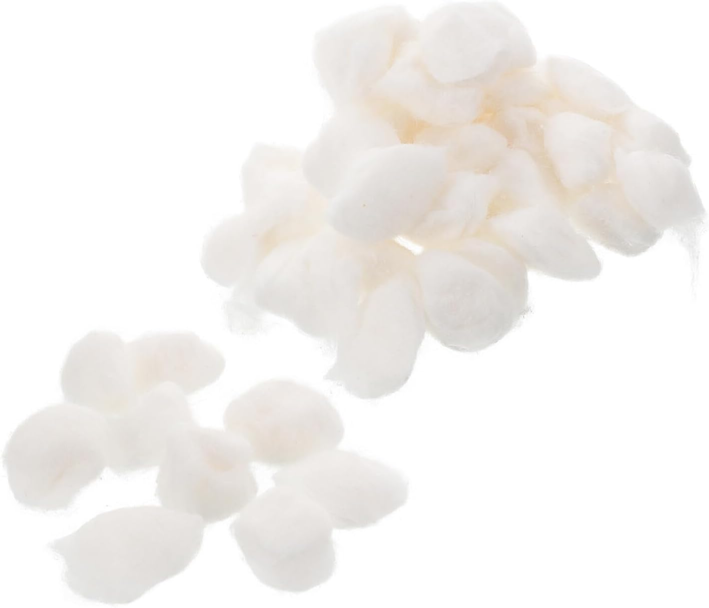 Beavorty Absorbent Pure Cotton Balls for Makeup and Gel Polish Removal, Soft Disposable Cotton Balls for Nail Care and Facial Cleaning, 500g Pack for Home and Salon Use