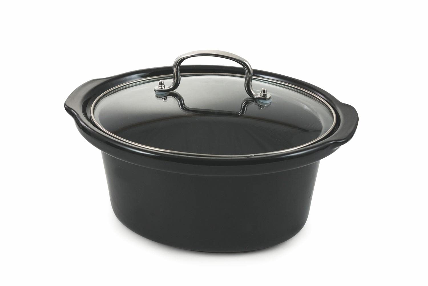Galileo Casa 2187876 Slow Cooker Pentola Elettrica in Acciaio, 200W, Argento, 3.5 l