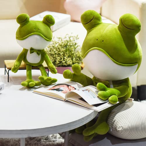 Qcotng Frog Stuffed Animal Plush Toy, Super Soft Cute Frog Sleeping Pillow, Frog Plush Pillow, Best Gift For Kids,Friends(1 Pack) (33.5In/85Cm) #TOP2