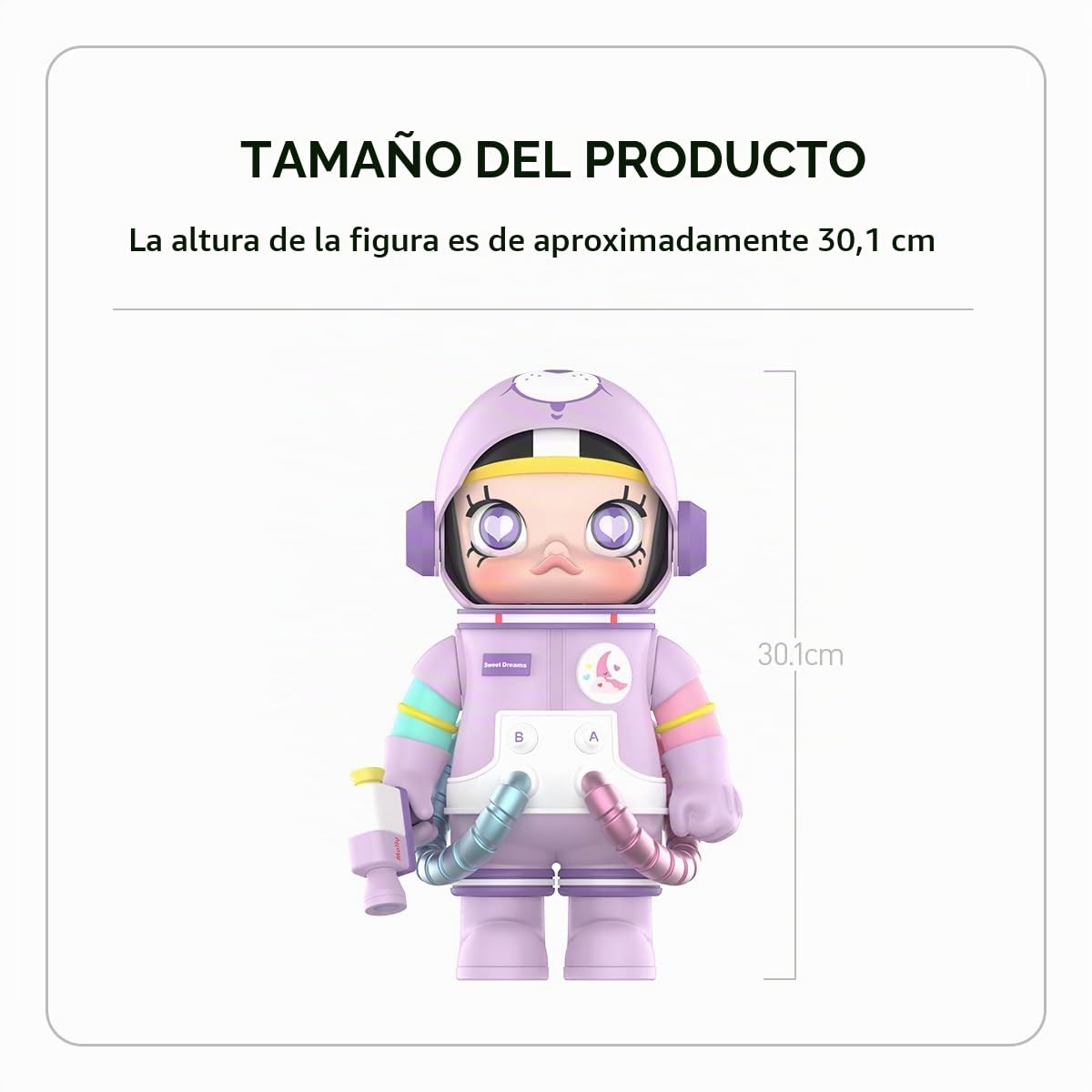 POP MART Mega Space Molly 400%+100% Sweet DreamBears de Acción Popular Figura Coleccionable y Adorable Juguete Artístico Regalo Creativo 1PC