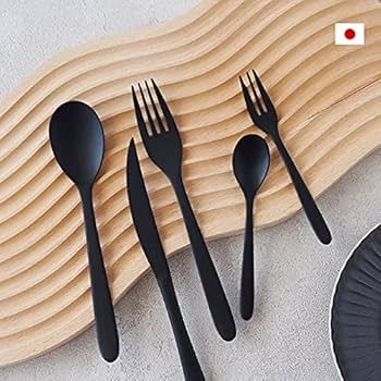 Amazon | カトラリー 5点セット マットブラック 日本製 燕 18-8