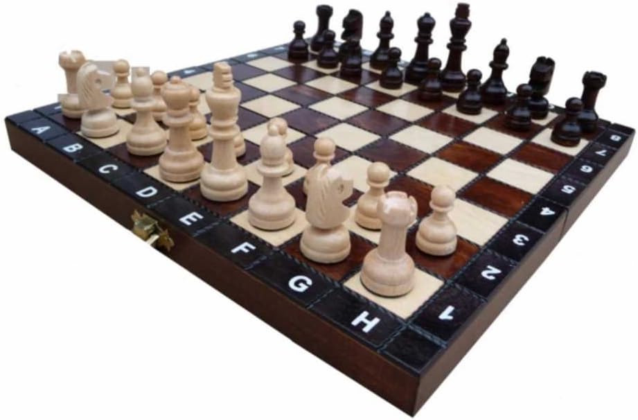 SCHOOL, Basic, Solid Wood, Chess Set