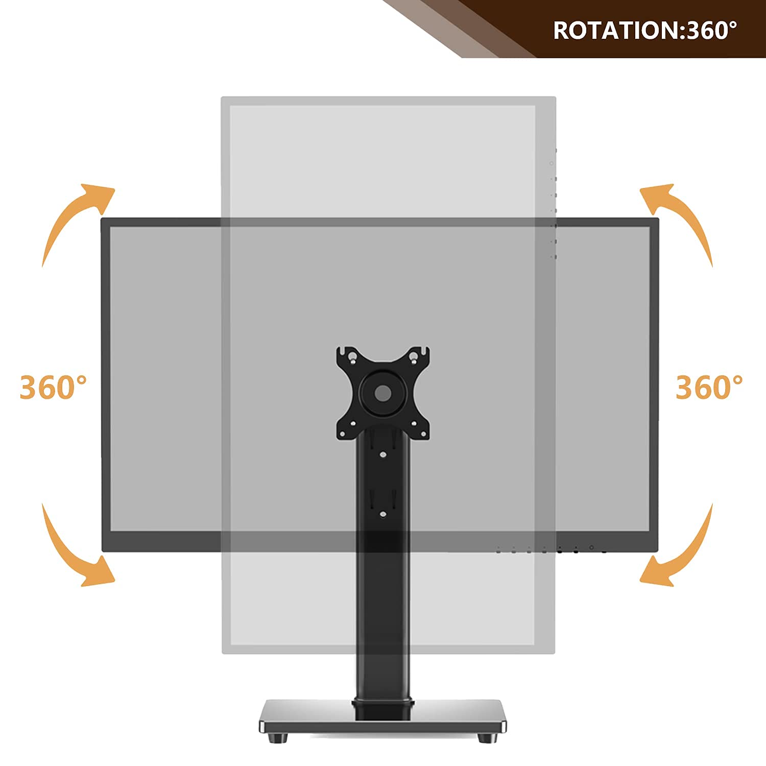 TAVR Single Monitor Stand VESA Mount for 1332 Inch Screens, Free