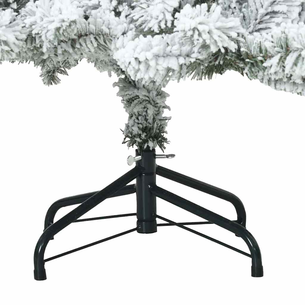 Künstlicher Weihnachtsbaum, Weiß, 150 cm, PVC und Stahl, mit Ständer