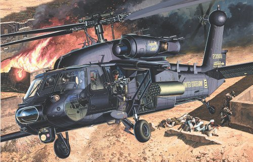 Academy 1/35 AH-60L DAP Black Hawk AM12115 Plastic