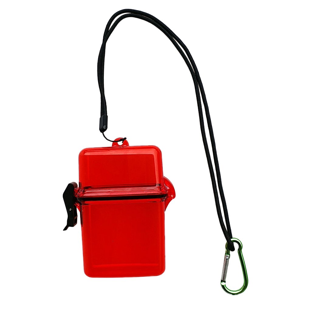 perfk Diving Waterproof Dry Storage Box, Floating Box for Protection of Smartphones, Electrical Items for Scuba Snorkelling Kayaking, Red