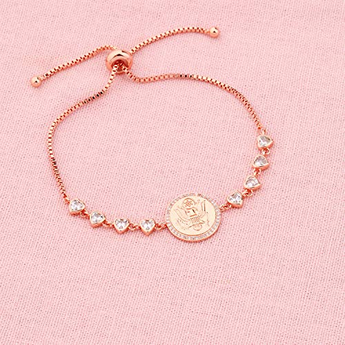 LQRI Army Gift Charm Bracelet Military Jewelry Military Deployment Gift4